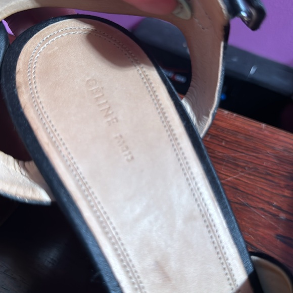 Celine satin wedge sandals - Picture 6 of 6